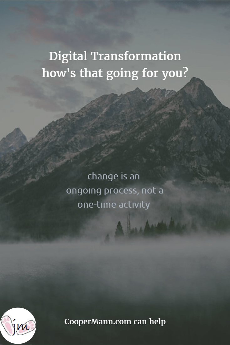 change is an ongoing process